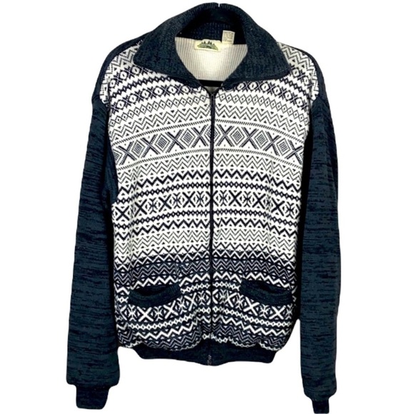 Vintage Timber Trail Nordic Pattern Sweater Jacket size XL - Picture 2 of 12